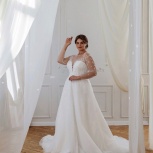 Свадебное платье 52-54 со шлейфом, Ростов-на-Дону